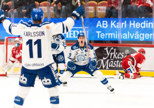 Leksands Tobias Forsberg jublar