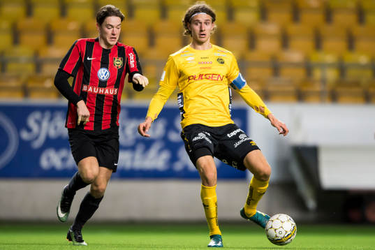 Elfsborgs Christopher Mc Vey och Brommapojkarnas Andreas