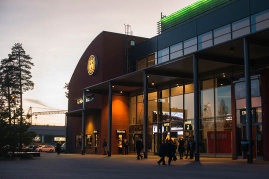 Gavlerinken Arena före ishockeymatchen i SHL mellan