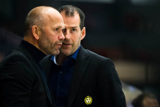 Brynäs tränare Tommy Sjödin och assisterande tränare