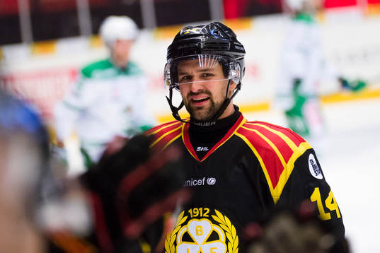 Brynäs Johan Alcén jublar
