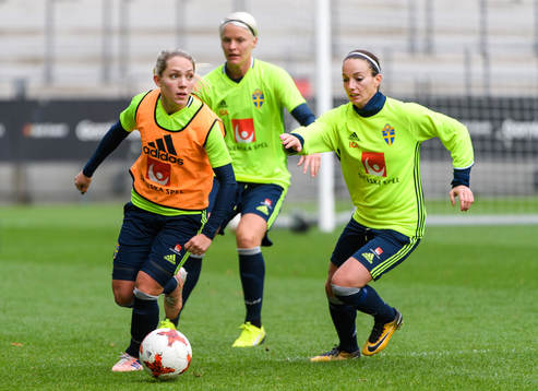 Elin Rubesson, Nilla Fischer och Kosovare Asllani