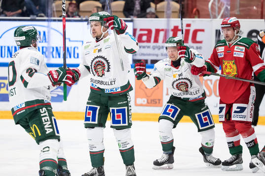 Frölundas Mats Rosseli Olsen jublar