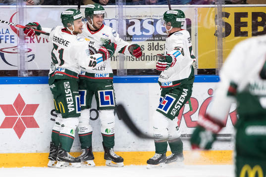 Frölundas Sebastian Stålberg jublar