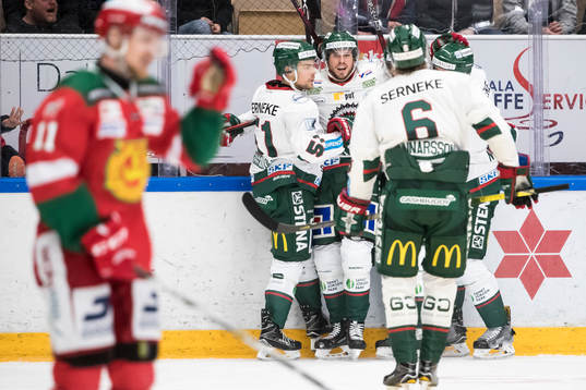 Frölundas Sebastian Stålberg jublar