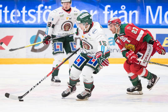 Frölundas Matt Donovan och Moras Matt Bailey  i