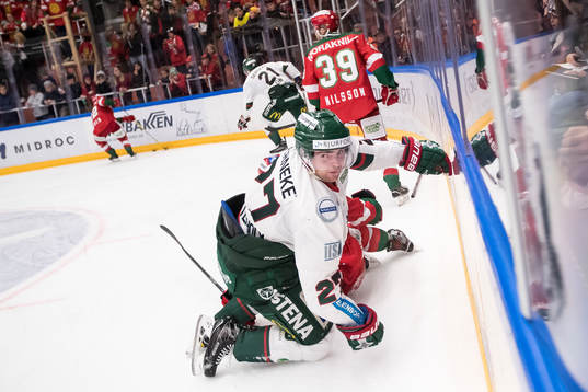 Frölundas Ponthus Westerholm  i ishockeymatchen i SHL