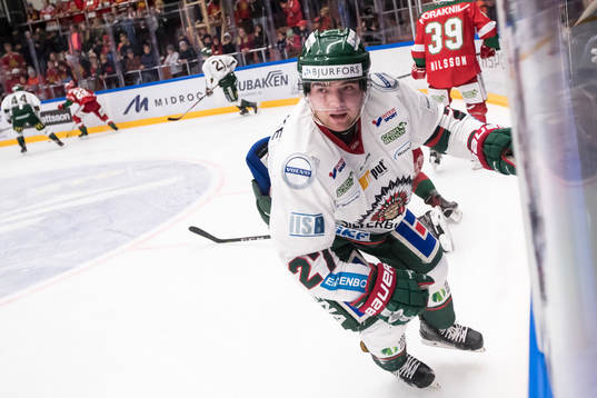 Frölundas Ponthus Westerholm  i ishockeymatchen i SHL
