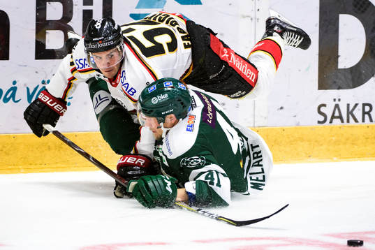 Luleås Karl Fabricius och Färjestads Ilari Melart