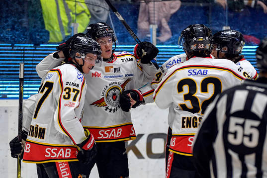 Luleås Isac Lundeström jublar