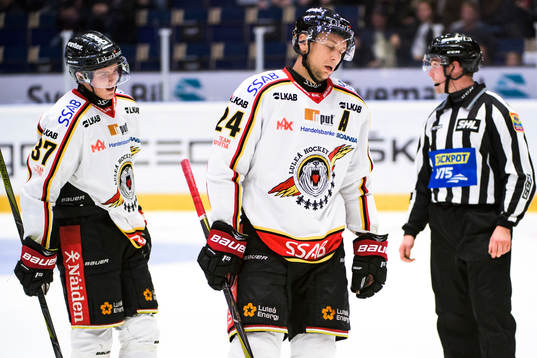 Luleås Isac Lundeström och Johan Harju deppar
