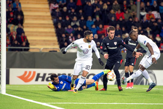 Östersunds Salisu Abdullahi Gero gör 1-1