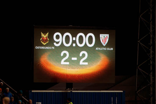 Slutresultatet 2-2
