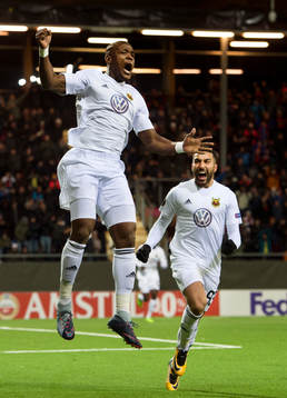 Östersunds Salisu Abdullahi Gero jublar