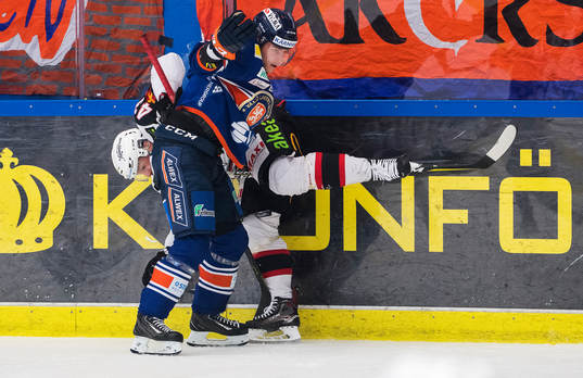 Växjös Ben Youds och Malmö Redhawks Nichlas Hardt