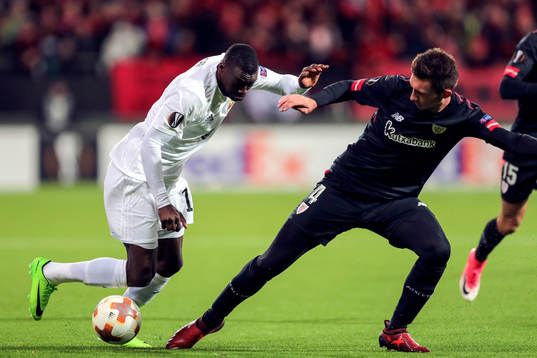 Östersunds Ken Sema och Athletic Bilbaos Aymeric Laporte