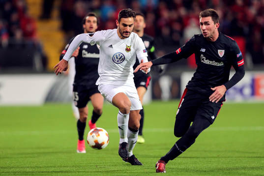 Östersunds Sotirios Papagiannopoulus och Athletic Bilbaos