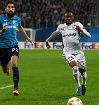 Russia. St. Petersburg. October 19, 2017. Zenit players