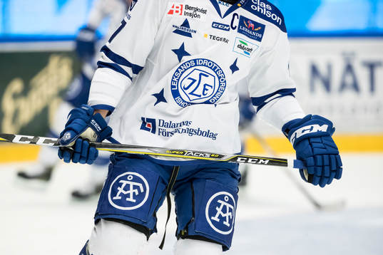 Leksands matchtröja innan ishockeymatchen i
