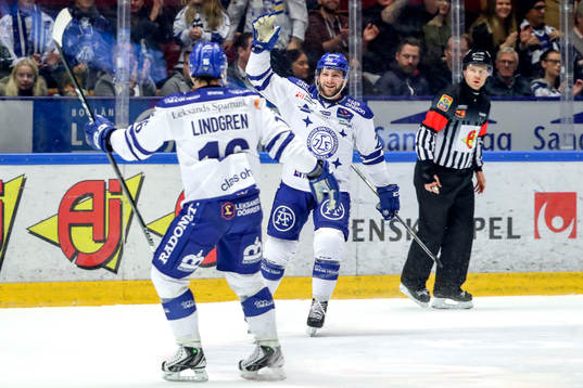 Leksands Alex Friesen jublar