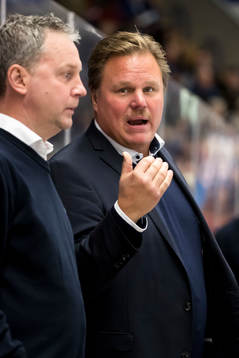 Leksands tränare Leif Carlsson och assisterande tränare