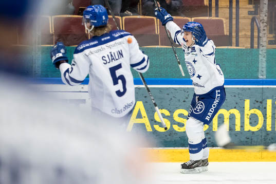 Leksands Fredrik Forsberg jublar