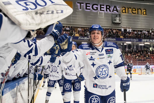 Leksands Fredrik Forsberg jublar