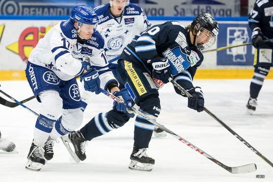 Leksands Martin Karlsson och Karlskogas David Lilja  i