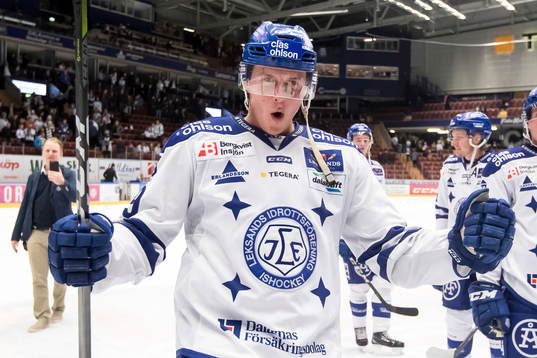Leksands David Åslin jublar