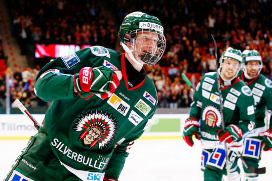 Frölundas Rasmus Dahlin jublar