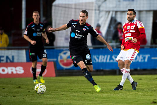 Helsingborgs Johan Persson och Degerfors Sargon Abraham