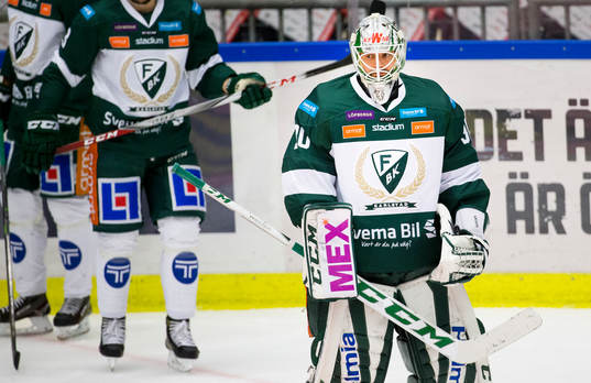 Färjestads målvakt Lars Haugen