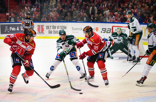 Örebros Joakim Andersson och Färjestads Sebastian Erixon