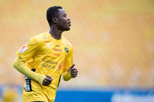 Elfsborgs Prince Isaac Kouame jublar