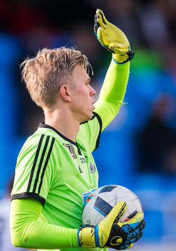 Oskarshamns målvakt Oliver Bergman