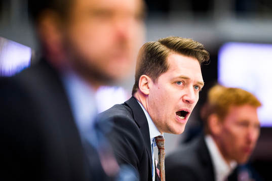 Växjös tränare Sam Hallam