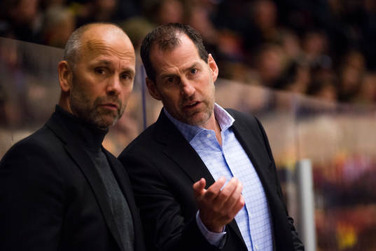 Brynäs tränare Tommy Sjödin och assisterande tränare