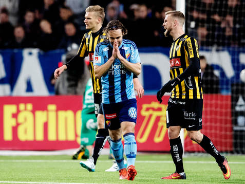 Djurgårdens Kevin Walker deppar