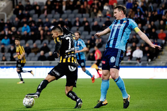 Häckens Ahmed Yasin och Djurgårdens Kim Källström