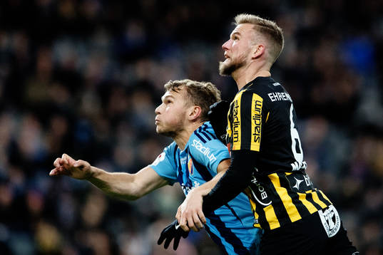 Djurgårdens Jesper Karlström och Häckens Alexander