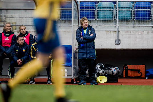 Sveriges förbundskapten Katarina Olsson