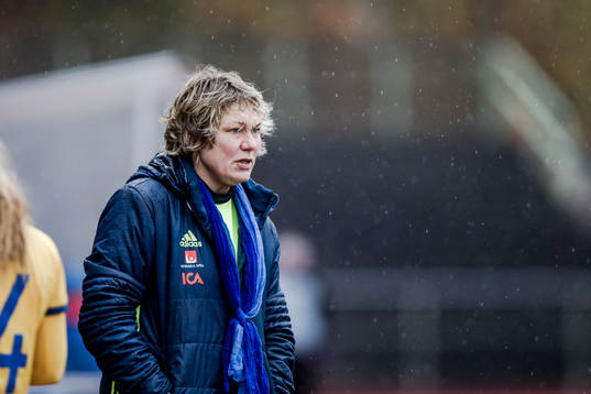 Sveriges förbundskapten Katarina Olsson