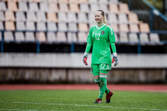 Sveriges målvakt Julia Langörgen