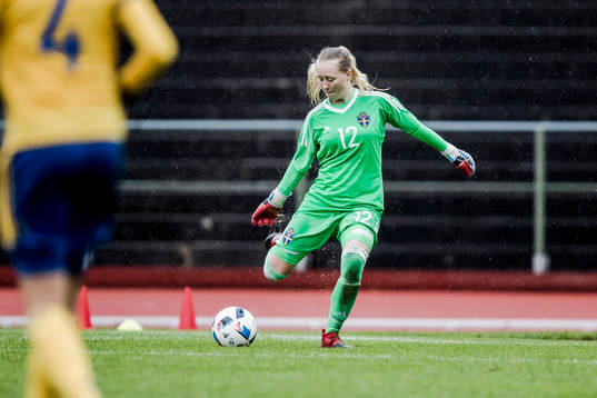 Sveriges målvakt Julia Langörgen