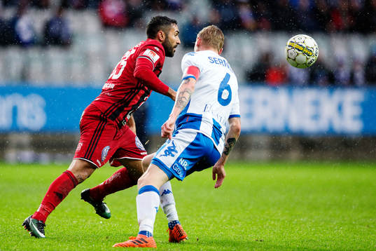 Östersunds Saman Ghoddos och IFK Göteborgs Sebastian