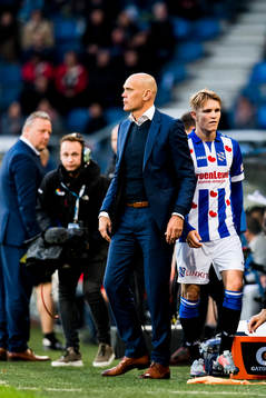 Jurgen Streppel, head coach, and Martin Ødegaard of