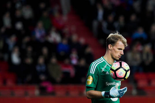Goalkeeper André Hansen of Rosenborg