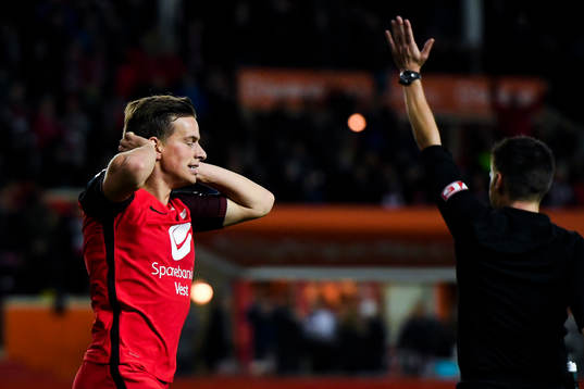Jonas Grønner of Brann reacts