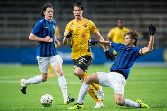 Elfsborgs Joakim Engström och Täbys Joel Hansen