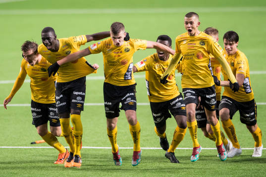 Elfsborgs spelare jublar